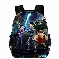 Students Trollhunters Lightweight Bookbag Graphic Travel Bag-Classic Waterproof Bagpack for Travel,Outdoor