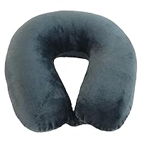 Adult Neck Pillow, Compact, Perfect for Plane or Car Travel, Charcoal