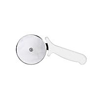Thunder Group , 2-1/2-Inch Pizza Cutter, Pizza Slicer, Pizza Wheel with White Handle, Cutting Pizza Knife