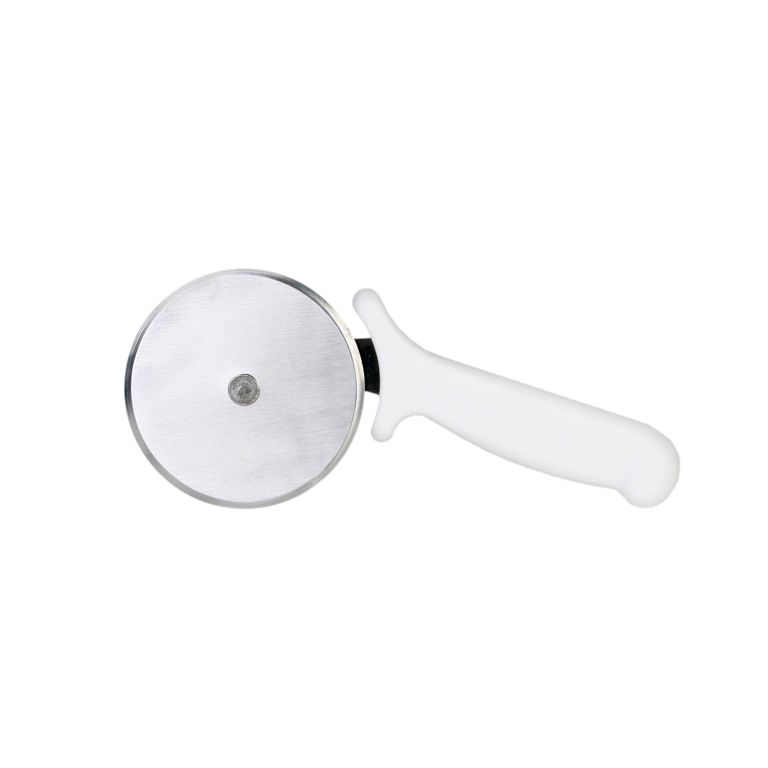 Thunder Group , 2-1/2-Inch Pizza Cutter, Pizza Slicer, Pizza Wheel with White Handle, Cutting Pizza Knife