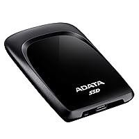 ADATA SC680-960GB External Solid State Drive with USB 3.2 Gen.2 Type-C, 2.5 Inch, Black, ASC680-960GU32G2-CBK
