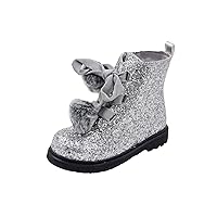 Nicole Miller Toddler Faux Fur Glitter Boots
