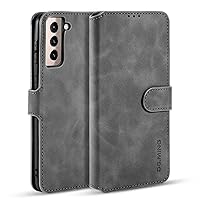 Black Retro Wallet Style Flip Lanyard Phone Case with Card Clip for Samsung Galaxy Note 20 Ultra 10 Pro 9 8 5G 4G Stand Function Protection Back Cover(Gray,Note 20 Ultra)