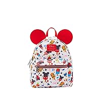 Loungefly Disney Mickey Mouse & Friends Popsicle Mini Backpack RED