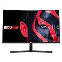 Deco Gear 27-Inch 2560x1440 HDR 400 Color Accurate Curved Gaming Monitor, VA Panel, 16:9 Aspect Ratio, 3000:1 Contrast Ratio, 99% sRGB, 85% NTSC, 90% DCI-P3, 83% Adobe RGB, 144Hz Refresh Rate