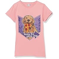 Marvel Little, Big Hawkeye Pizza Dog Chevron Girls Short Sleeve Tee Shirt