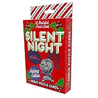 Recent Toys Holly Jolly: Silent Night Rebus Puzzle Cards - A Holiday Themed Deck of Rebus Puzzles, Image Based Riddles, Festive Stocking Stuffer, Project Genius