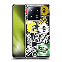 Officially Licensed Public Enemy Collage Graphics Soft Gel Case Compatible with Xiaomi 13 Pro 5G
