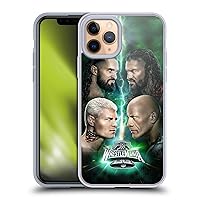 Head Case Designs Officially Licensed WWE Key Art Poster Wrestlemania 40 Soft Gel Case Compatible with Apple iPhone 11 Pro
