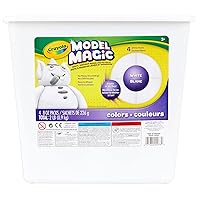Crayola Model Magic White, Modeling Clay Alternative, Kids Art Supplies, 2 lb. Bucket, Gifts For Kids