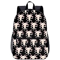 Axolotl Travel Laptop Backpack Lightweight 17 Inch Casual Daypack Shoulder Bag for Men Women