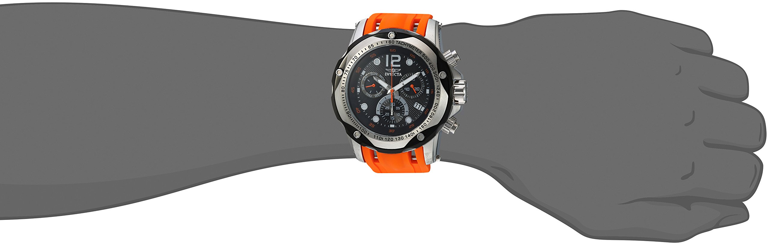 Invicta Men's 20072 Speedway Analog Display Swiss Quartz Orange Watch