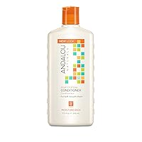 Andalou Naturals Conditioner Ounce, 1 Pack, Moisture Rich Argan Oil and Shea, 11.5 Fl Oz