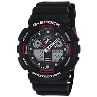 Casio G-Shock Ana-digi World Time Black Dial Men's watch #GA100-1A4