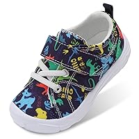 BARERUN Kids Canvas Shoes Running Shoes for Girls Boys Wide Toe Box Barefoot Toddler Sneakers Girls Boys School Shoes Non-Slip Toddler Tennis Shoes
