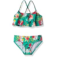 Girls' Karlie Flounce Bikini Beach Sport 2 Piece Swimsuit