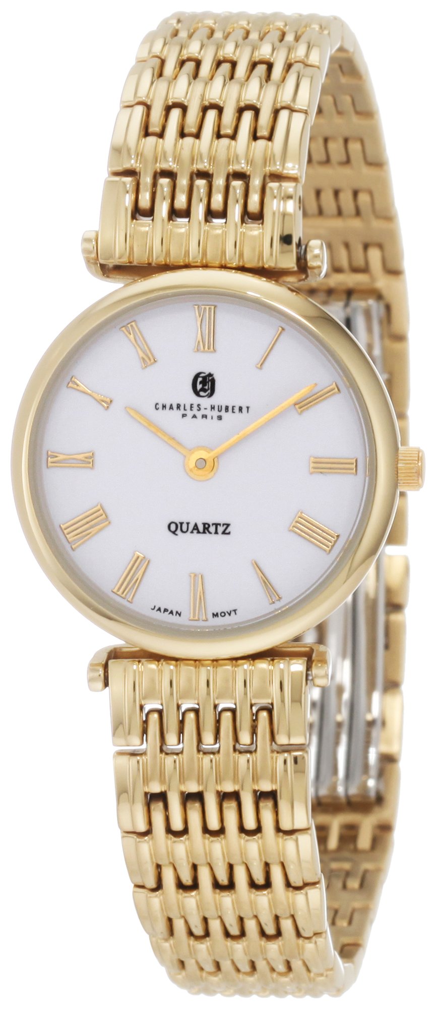 Charles-Hubert, Paris Women's 6798 Premium Collection Gold-Plated Stainless Steel Watch