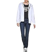 Karl Lagerfeld Paris Women's Short Zip Front with Logo on Back