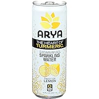 ARYA Twist Of Lemon Turmeric Sparkling Water, 12 FZ
