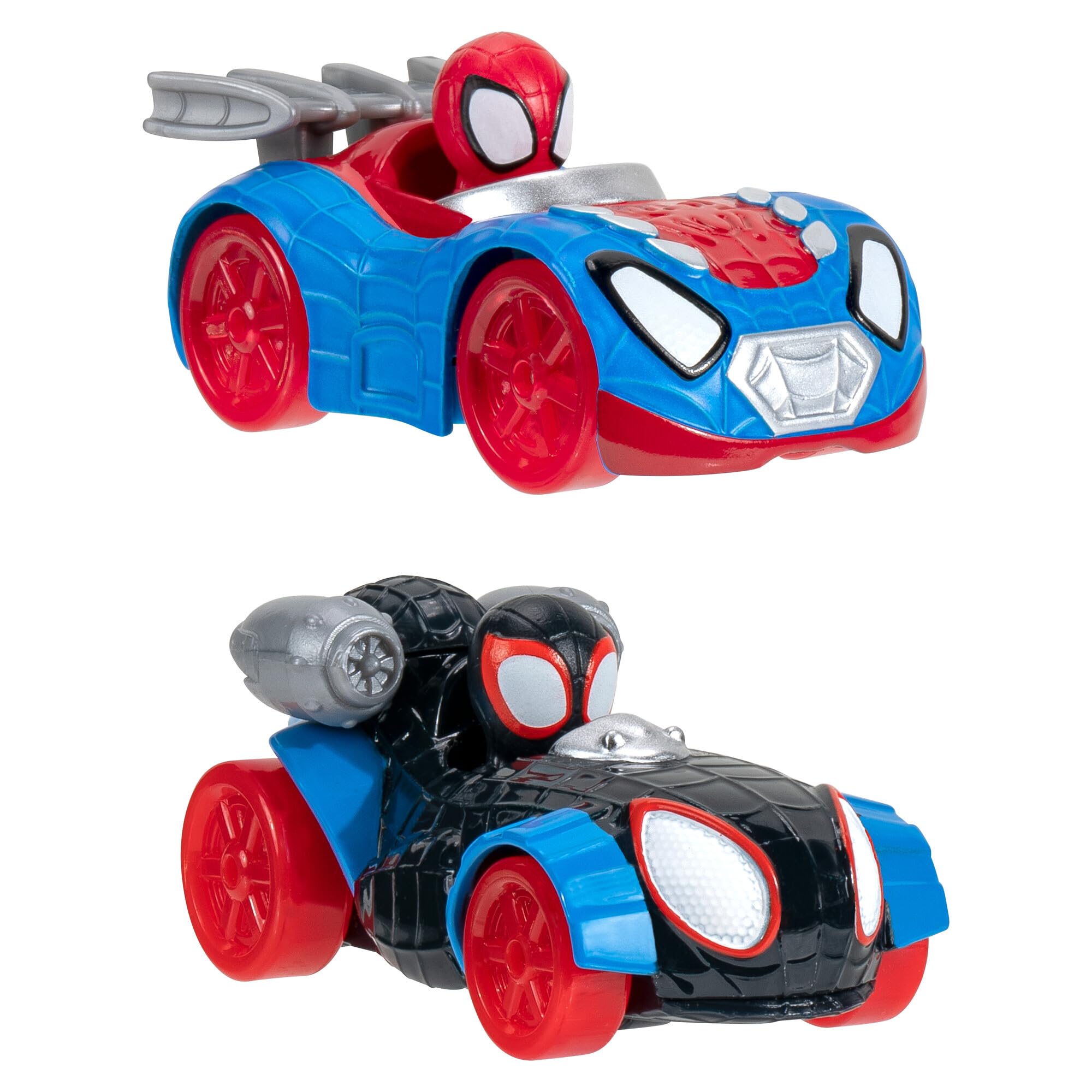 Marvel Spidey and His Amazing Friends Amazing Metals City Track Set - 24-Inch Track Set with Two 3-Inch Exclusive Vehicles