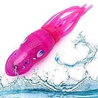 Tipmant Baby Toddler Bath Toys Electronic Electric Octopus Fish for Swimming Pool Water Tank Lake Kids Christmas Birthday Gifts (Pink)