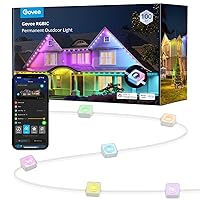 Govee Permanent Outdoor Lights, Smart RGBIC Outdoor Lights with 72 Scene Modes, 100ft with 72 LED Eaves Lights IP67 Waterproof for Party, Game Day, Daily Lighting, Work with Alexa, Google Assistant