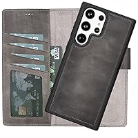VENOULT Gray Wallet Case for Samsung Galaxy S24 Ultra 6.8
