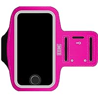 EDX Running Armband Phone Holder for Men & Women Compatible with iPhone and Galaxy Smartphones | Pink