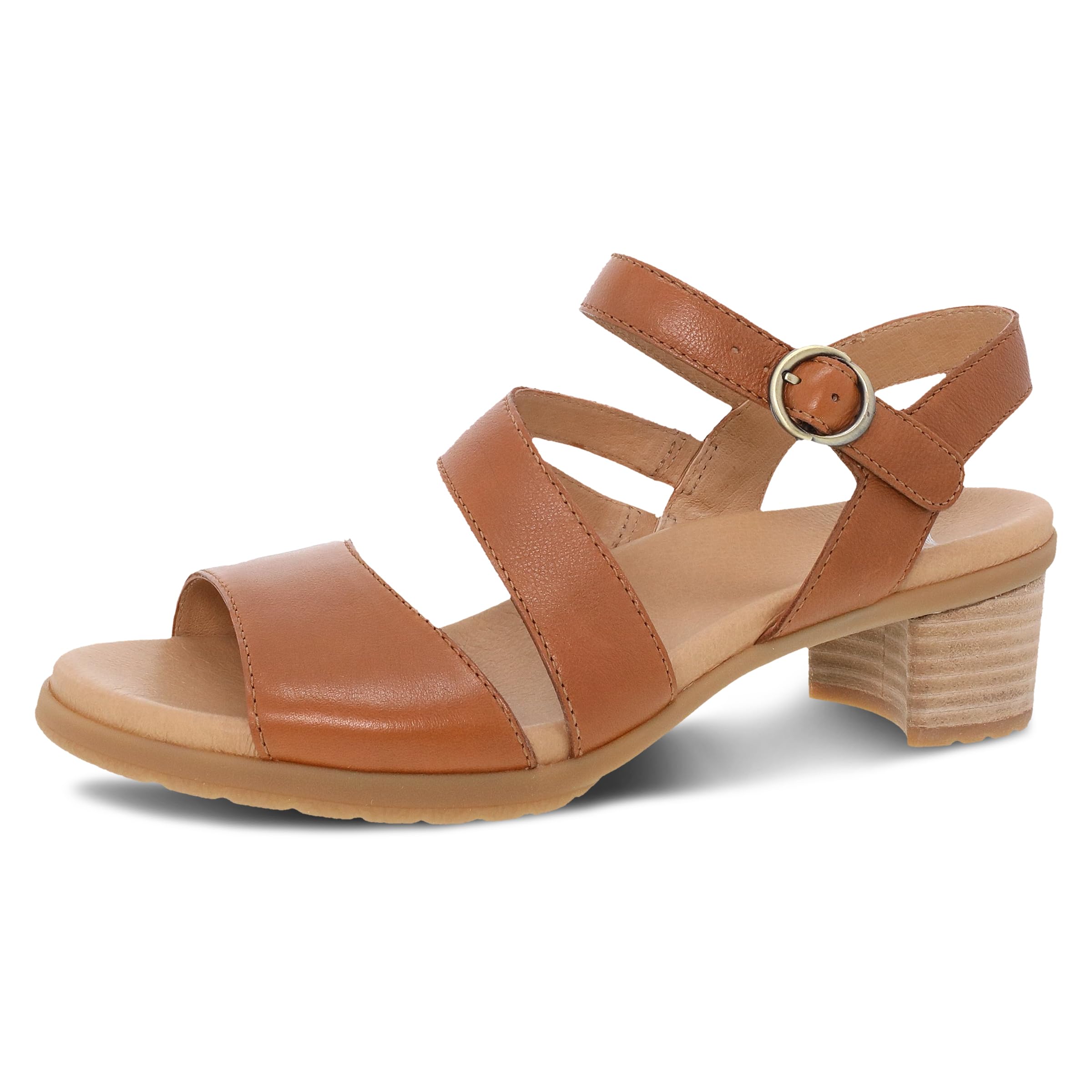 Dansko Tansy Multi-Strap Sandal for Women - A Subtle Heel and Memory Foam for All-Day Comfort - Unique Design for Easy Transition from Work to Evening