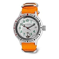 VOSTOK | Sea Captain Amphibian Automatic Self-Winding Russian Diver Watch | WR 200 m | Fashion | Business | Casual Men's Watches | Model 420381 Amfibia