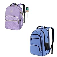 MATEIN Laptop Backpack for Women, Anti Theft 15.6 Inch Laptop Backpack with USB Charging Port, Water Resistant Stylish Travel Computer Bag Work Lightweight Daypack with Waterproof Wet & Dry Bag