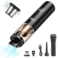 DEDC Car Vacuum Cleaner High Power, 15000Pa Cordless Vacuum Portable Rechargeable with LED Screen, Ultra-Lightweight Dust Buster with USB-C Charging, 2 Speeds, 4 in 1 Air Blower for Car, Home, Pet