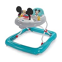 Bright Starts Disney Baby Mickey Mouse Original Bestie 2-in-1 Baby Activity Walker - Easy Fold Frame and Removable -Toy Station, 6 Months and up
