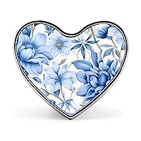 Penis Peony Flower Print Heart Badge Personalized Button Brooch Lapel Pins Fashion Clothing Bag Hat Accessories for Women Men