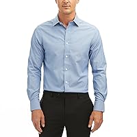 Haggar Men's Slim Fit Premium Comfort Button Down Shirt