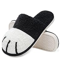 MAXTOP Cute Animal Slippers for Women, Soft Plush Cat Paw House Slippers with Cozy Memory Foam Slip-on Indoor Outdoor Slippers Creative Gifts for Women Men