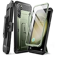SUPCASE for Samsung Galaxy S23 FE Case with Stand & Belt-Clip, [Unicorn Beetle Pro] [Built-in Screen Protector] [Military-Grade Protection] Heavy Duty Rugged Phone Case for Galaxy S23 FE, Guldan