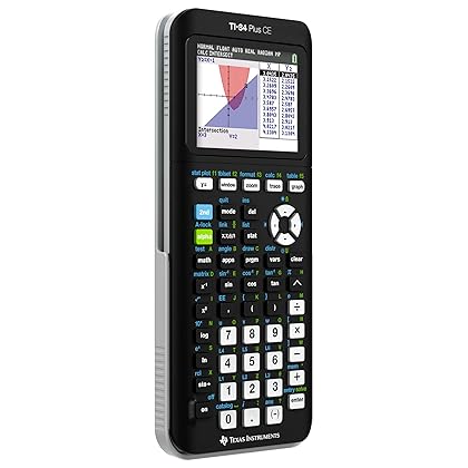 Texas Instruments TI-84 Plus CE Color Graphing Calculator, Black 7.5 Inch