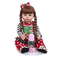 Reborn Baby Dolls, Realistic Newborn Baby Dolls, 22Inch/55Cm Lifelike Handmade Silicone Doll, Baby Soft Skin Realistic, Birthday Gift Set for Kids Age 3 +