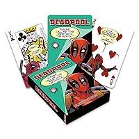 AQUARIUS Deadpool Quotes Playing Cards - Deadpool Themed Deck of Cards for Your Favorite Card Games - Officially Licensed Deadpool Merchandise & Collectibles