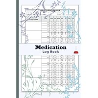 Medication Log Book: Simple Personal Medication Administration Planner and Record Log Book, Undated Daily Medication Checklist Organizer for seniors adults kids elderly