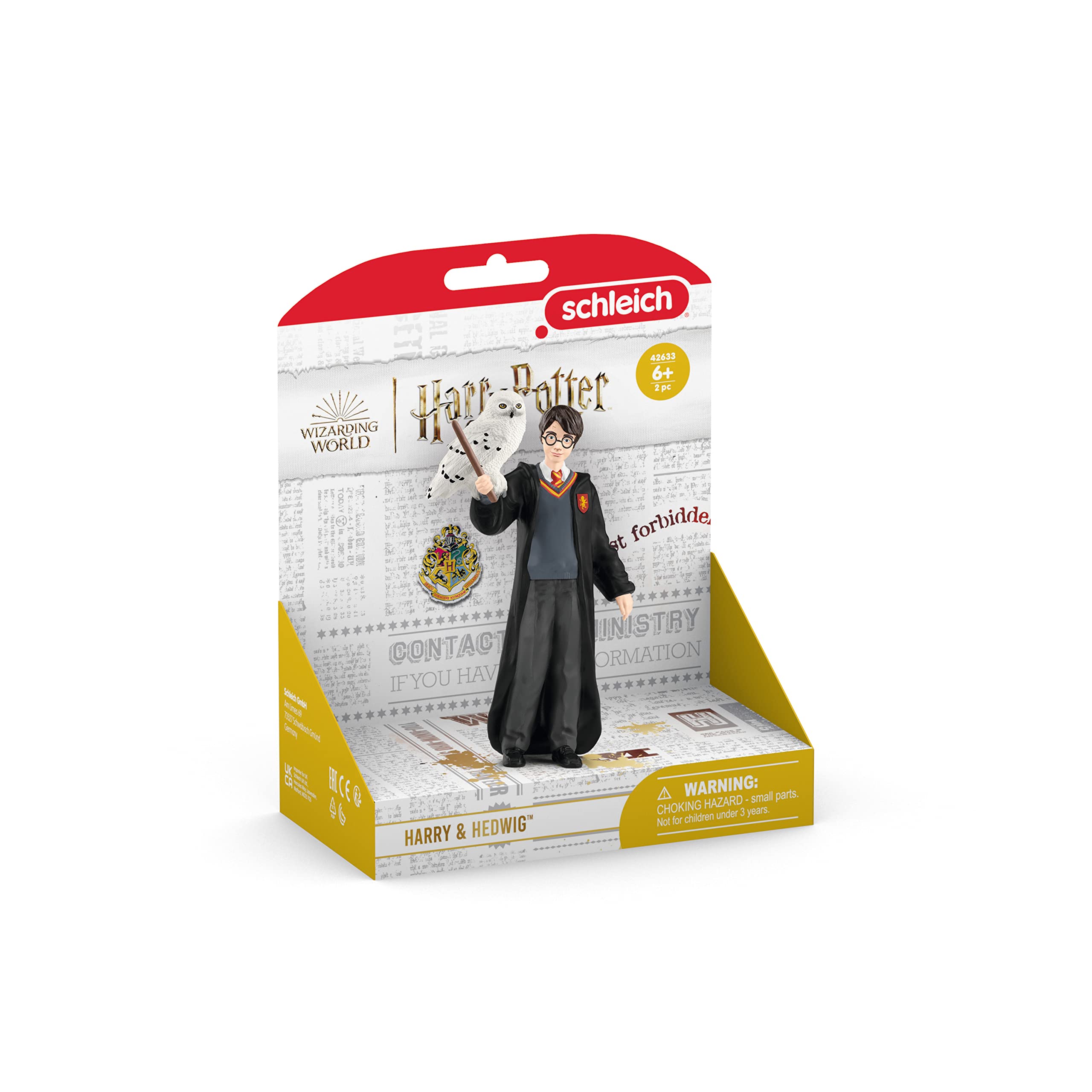 Schleich Wizarding World™ of Harry Potter 2-Piece Set with Harry Potter™ & Hedwig™ Collectible Figurines for Kids Ages 6+