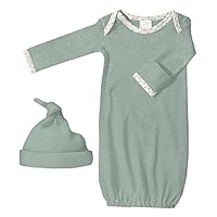 SwaddleDesigns Girls' Heathered Baby Gown