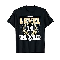 Level 14 Unlocked Gaming 14 Years Old 14th Birthday Gamer T-Shirt