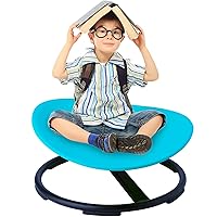 Kids Swivel Chair,Sensory Spinning Chair for Kids,Body Sensory Toy Chair,Autism Children's Chair, Boost Balance and Coordination in Kids,Metal Base Chair,Non-Slip