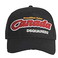 DSQUARED2 Canada Toronto Patch Baseball Cap Cap Baseball Cap Hat Black, black