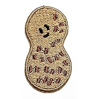 HHO Patch Mini Cute Nuts Iron on Embroidered Patches Macadamia Nuts Cartoon Motif Applique Embroidery Garment Patch Sewing on for Clothes Kids T Shirt Jeans DIY Crafts
