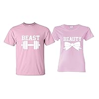 Beast Beauty Couple T-Shirt - Beauty The Beast Bridal Shower Gift (Priced 1 Shirt)