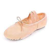 Canvas Ballet Slippers Ballet Shoes for Girls and Boys (Toddler/Little Kid/Big Kid),Split Sole Yoga Practice Dance Shoes