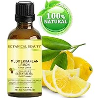 Lemon (Mediterranean) Essential Oil. 100% Pure Therapeutic Grade, Premium Quality, Undiluted. 0.33 Fl.oz.- 10 ml.